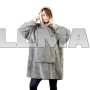 Толстовка плед з капюшоном Huggle Hoodie сіра